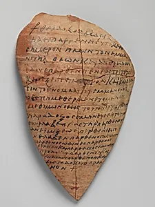 Ostrakon with a Troparion (Early Hymn)