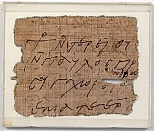 Papyrus Fragment of a Letter from Joinistus to Epiphanius