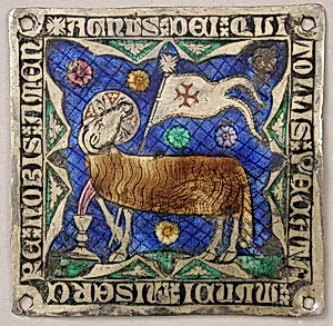 Plaque with Agnus Dei