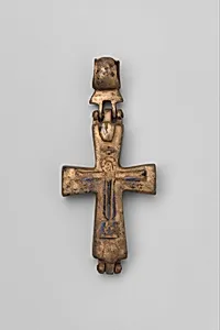 Reliquary Cross with Christ Crucified and the Virgin and Child
