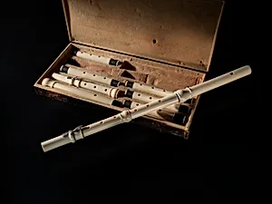 Pair of Transverse Flutes by Johann Wilhelm Oberlender (the Elder)