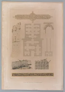 59. Plan et details, Château d’Alep
