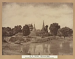 Amerapoora: Shwe-doung-dyk Pagoda by Linnaeus Tripe
