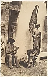 [Angel of the Passion, Sainte-Chapelle, Paris] by Auguste Mestral