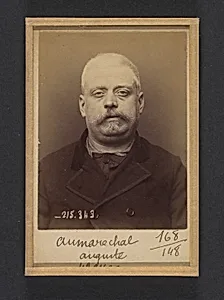 Aumaréchal. Auguste. 44 ans, né à Chateaumeillant (Cher). Ébéniste. Association de malfaiteurs. 8/3/94. by Alphonse Bertillon