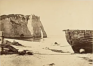 [Beach at Etretat] by Unknown