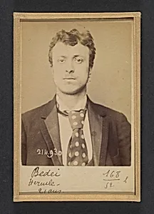 Bedei. Hercule. 21 ans, né à Sorli (Italie). Tailleur d'habits. Anarchiste. 1/3/94. by Alphonse Bertillon
