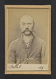 Bellet. Eléonore. Alexandre. 29 ans, né le 23/9/65 à Salouel (Somme). Teinturier. Anarchiste. 3/7/94. by Alphonse Bertillon