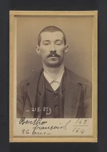 Bertho. François, Élie. 26 ans, né le 30/9/67 à Jallais (Maine & Loire). Employé. Anarchiste. 9/3/94. 
