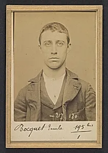 Bocquet. Alexandre, Émile. 17 ans, né à Paris XVlle. Menuisier. Vol. Fiché le 14/4/94. by Alphonse Bertillon