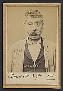 Bompeix. Eugène. 53 ans, né à St Martin d'Herbus (Haute-Vienne). Conducteur de machines. Anar. 3/7/94.  by Alphonse Bertillon