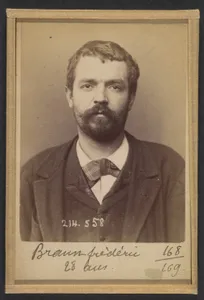 Braun. Frédéric, Charles. 28 ans. Fiché le 22/2/94.