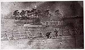 Bull Run. Matthews House by George N. Barnard|Mathew B. Brady