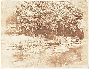 Burnside, Fife / Island in the Almond River by David Octavius Hill|Robert Adamson|Hill and Adamson