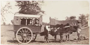 [Campbell Twins in a Shigram, Governor General's Camp]