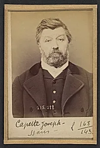 Capette. Joseph, Désiré. 56 ans, né à Paris VI. Maroquinier. Anarchiste. 7/3/94. by Alphonse Bertillon