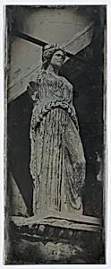 Caryatid, Erechtheion, Athens (56. Athènes. Caryatides. Erecht.) by Joseph-Philibert Girault de Prangey