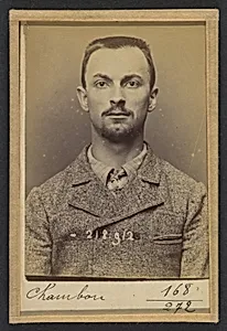 Chambon. Raoul. 20 ans, né le 3/7/73 à Valréas (Vaucluse). Graveur. Anarchiste. 26/5/94. by Alphonse Bertillon