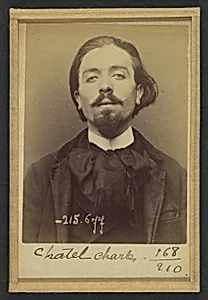Chatel. Charles. 25 ans, né le 8/10/68 à Paris XVIIle. Anarchiste. 14/3/94. by Alphonse Bertillon