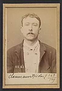 Chauman. Nicolas. 38 ans, né à Paris XVe. Puisatier. Anarchiste. 6/3/94. by Alphonse Bertillon