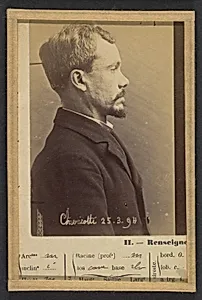 Chericotti. Paul. 35 ans, né à Milan (Italie). Marchand de volailles. Anarchiste/Assoc. de malfaiteurs. 25/3/94. by Alphonse Bertillon