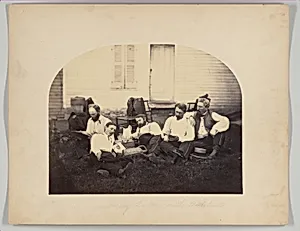 Chief Quartermaster with Assistants, Camp Nelson, Kentucky by F. Glessner|G. W. Foster