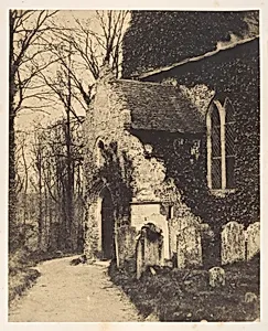 Church Porch, Earlham, near Norwich by William Harcourt Ranking