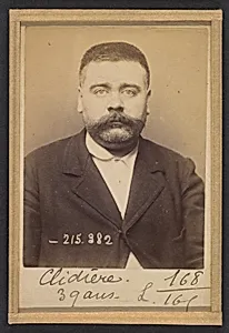 Clidière. François. 39 ans, né le 3/2/55 à Miales (Dordogne). Tailleur d'habits. Anarchiste. 9/3/94.  by Alphonse Bertillon