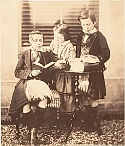 [Colin and Horatio Ross Reading with Jessie Macrae]