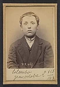 Colombo. Joseph (on Jean, Octave). 19 ans, né à Paris Xlle. Monteur en bronze. Anarchiste. 10/3/94.  by Alphonse Bertillon