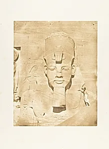 Colosse médial du Spéos d'Phré, à Abousembil by Maxime Du Camp
