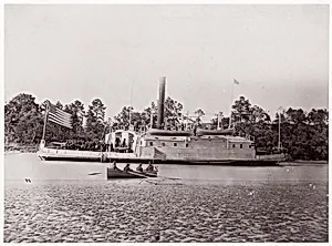 Commodore Perry, Pamunkey River by Timothy H. O'Sullivan|Mathew B. Brady