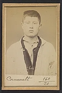 Cornuault. Joseph. 17 ans, né à Angers (Maine & Loire). Peintre eu bâtiment. Anarchiste. 7/1/94.  by Alphonse Bertillon