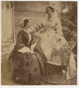 [Countess Canning with Guest, Government House, Allahabad]