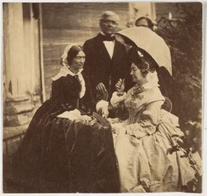 [Countess Canning with Guests, Government House, Allahabad]