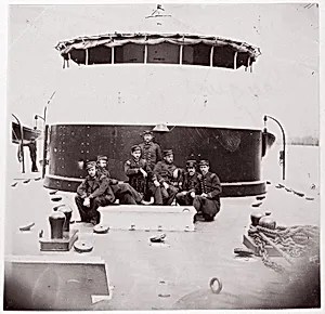 [Crew of U.S. Monitor "Saugus"]. Brady album, p. 172 by Mathew B. Brady|Unknown