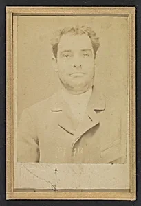 Dauriac. Henri, Georges. 36 ans, né à Memphis (USA). Agent d'affaires. Extortion de fonds. 22/12/94. by Alphonse Bertillon