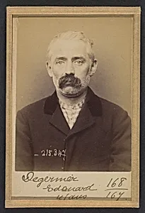 Dejernier (ou Degernier). Edouard. 45 ans, né à Gand (Belgique). Tailleur d'habits. Anarchiste. 8/3/94.  by Alphonse Bertillon