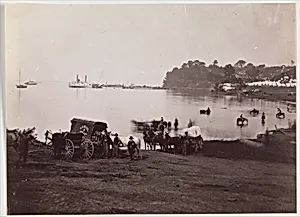 [Distant View of Landing, Belle Plain, Virginia]