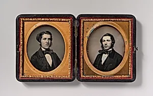 [Double Plate: Two Men with Sideburns]