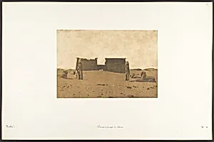 Dromos du Temple de Séboua by Maxime Du Camp