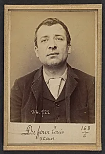 Dufour. Louis. 37 ans, né à Port-Ste-Marie (Lot & Garonne). Bijoutier. Anarchiste.  by Alphonse Bertillon