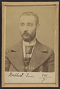 Dutheil. Louis. 29 ans, né le 28/7/64 à Maisonnais (Ht Vienne). Tailleur d'habits. Anarchiste. 3/7/94.  by Alphonse Bertillon
