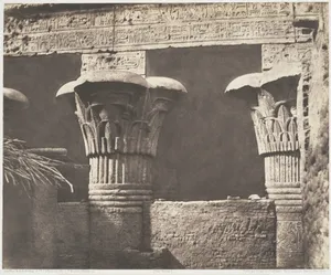 Esneh (Latopolis), Construction Ensablée - Architrave, Fûts et Chapiteaux