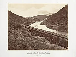 Eureka Quartz Mill and Flume, Nevada by Carleton E. Watkins