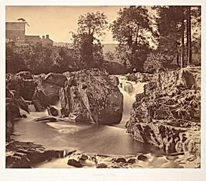 Falls of the Llugwy, at Pont-y-Pair by Roger Fenton