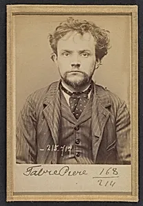 Favre. Pierre, Maurice. 29 ans, né le 30/11/64. Ciseleur. Anarchiste. 15/3/94. by Alphonse Bertillon