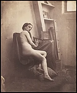 [Female Nude in Studio] by Franck-François-Genès Chauvassaignes
