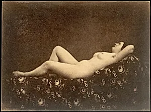 [Female Nude, Reclining, in Profile] by Julien Vallou de Villeneuve
