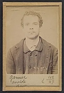 Garnier. Anatole, Auguste. 18 ans, né à Montereau (Seine & Marne). Orfèvre. Anarchiste. 1/3/94.  by Alphonse Bertillon